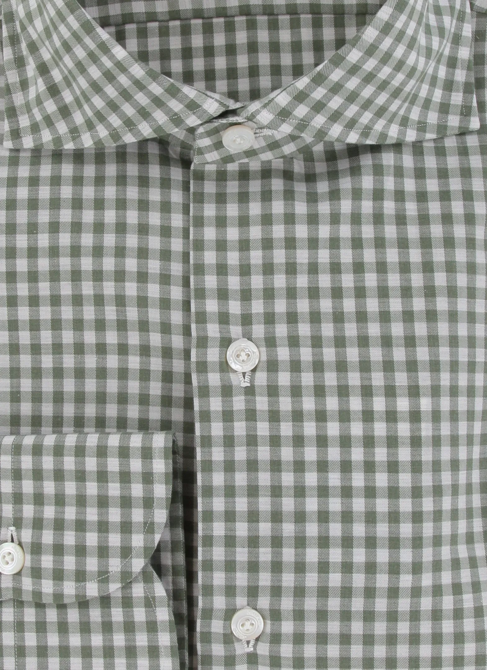 Finamore Napoli Green Shirt - Slim