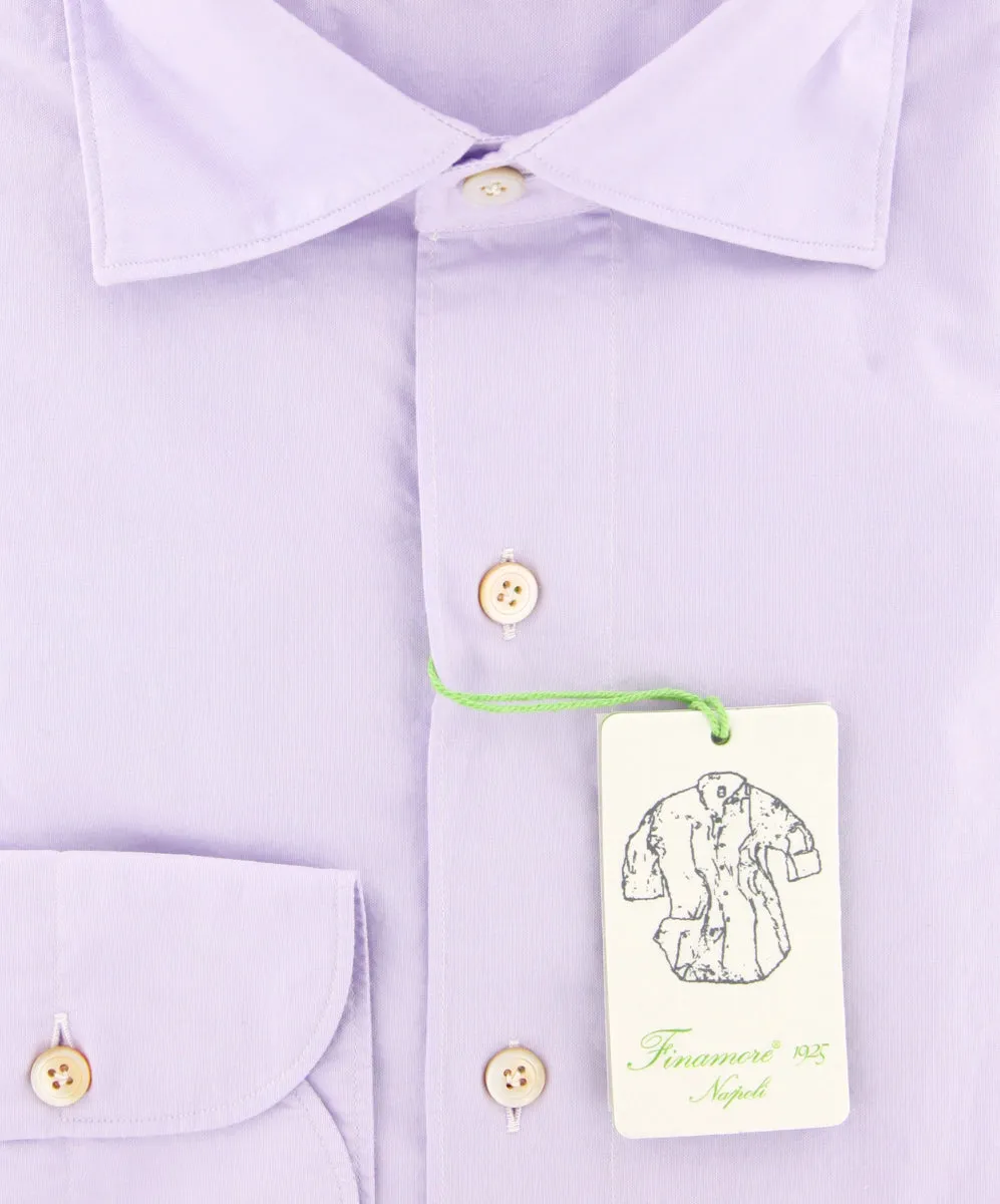 Finamore Napoli Lavender Purple Shirt - Extra Slim