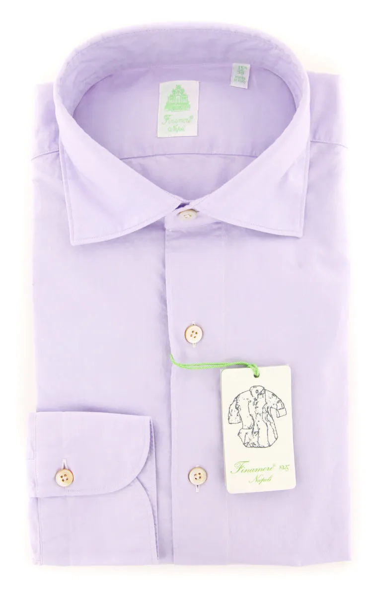 Finamore Napoli Lavender Purple Shirt - Extra Slim