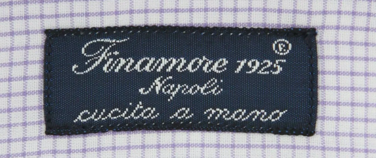 Finamore Napoli Lavender Purple Shirt - Slim