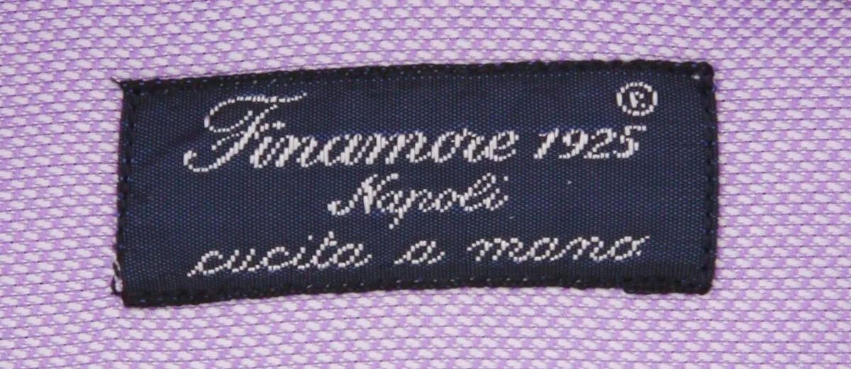 Finamore Napoli Lavender Purple Shirt - Slim