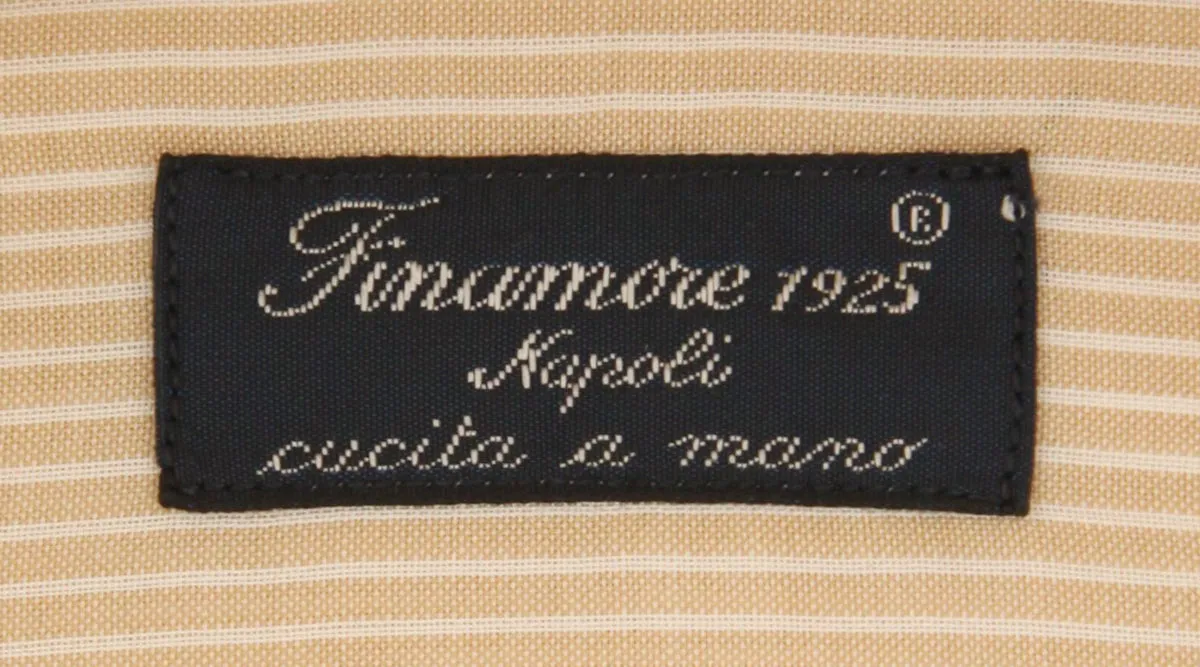 Finamore Napoli Light Brown Shirt - Slim