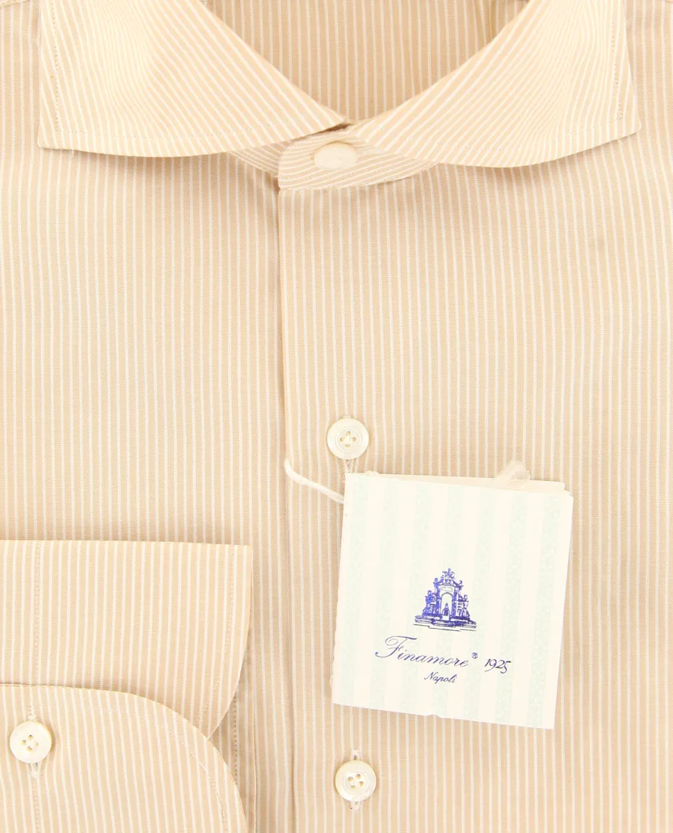 Finamore Napoli Light Brown Shirt - Slim