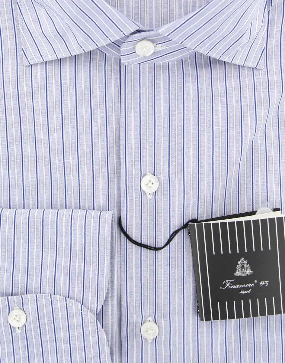 Finamore Napoli Navy Blue Shirt - Extra Slim