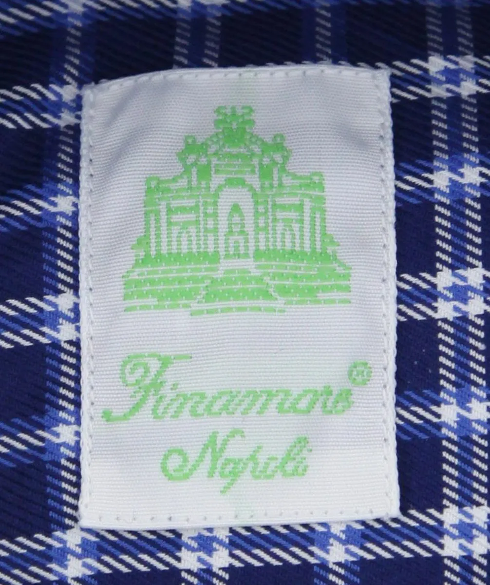 Finamore Napoli Navy Blue Shirt - Extra Slim