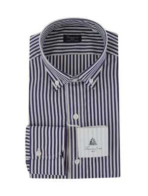 Finamore Napoli Navy Blue Shirt - Slim