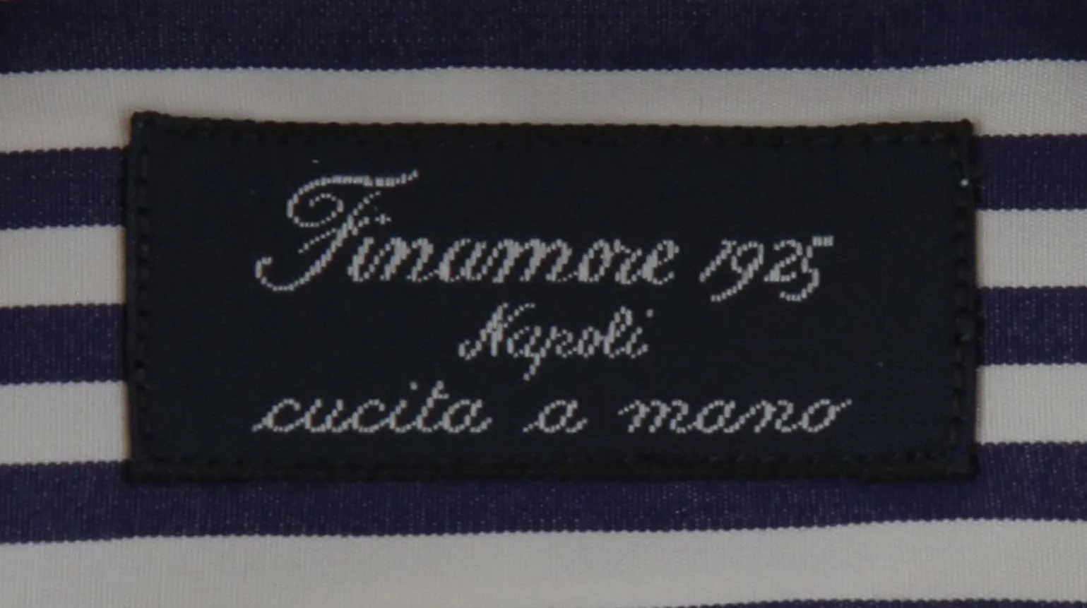 Finamore Napoli Navy Blue Shirt - Slim