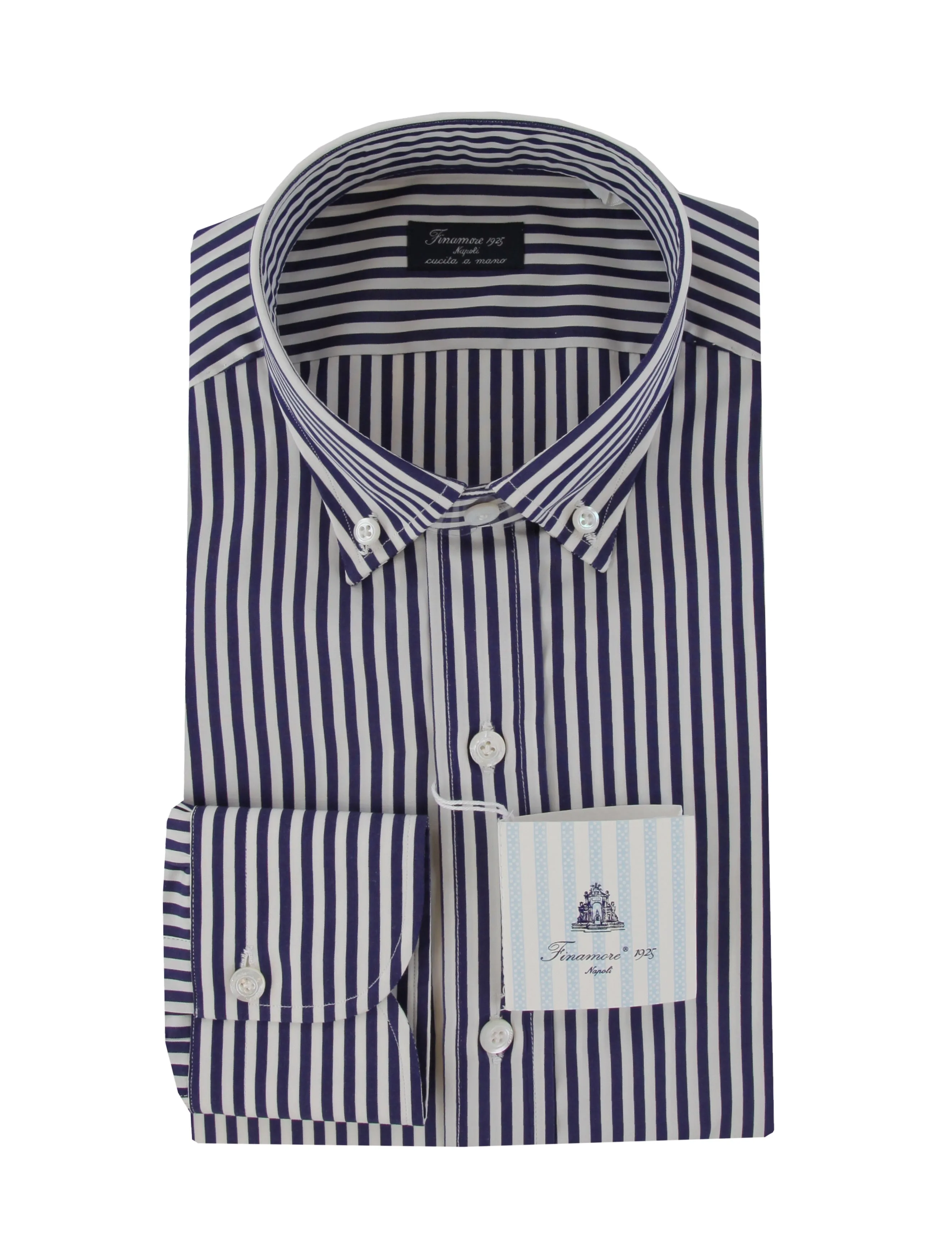 Finamore Napoli Navy Blue Shirt - Slim