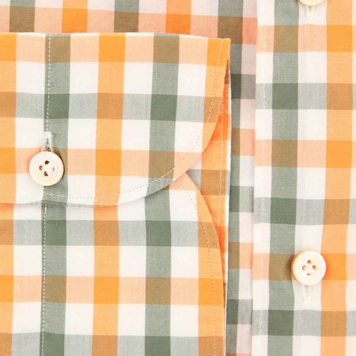 Finamore Napoli Orange Shirt - Extra Slim