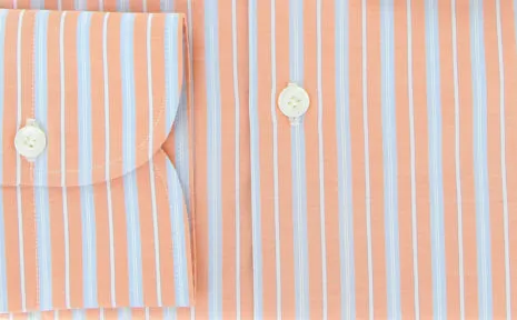 Finamore Napoli Orange Shirt – Size: 16 US / 41 EU