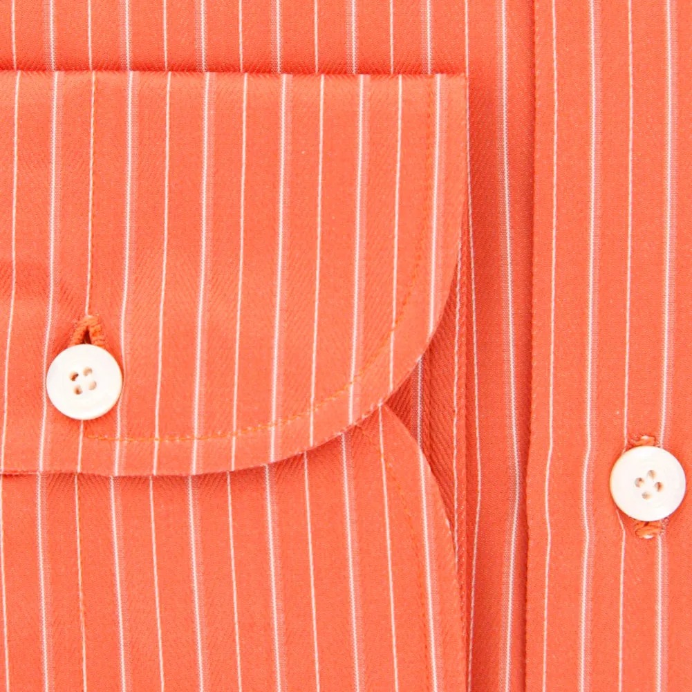 Finamore Napoli Orange Shirt - Slim - 15.75 US / 40 EU