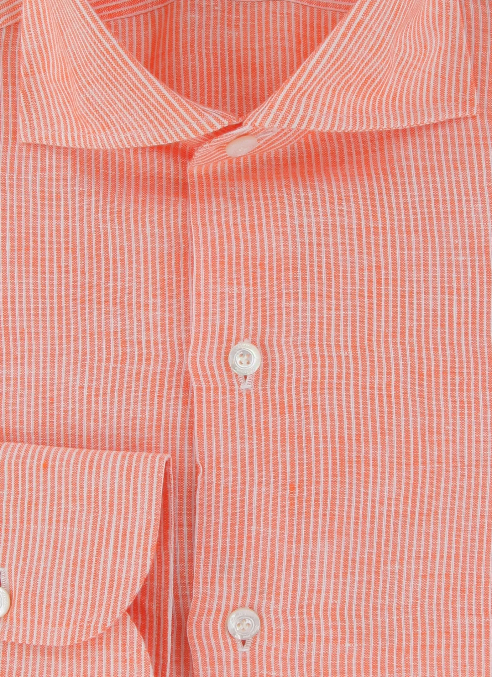 Finamore Napoli Orange Shirt - Slim