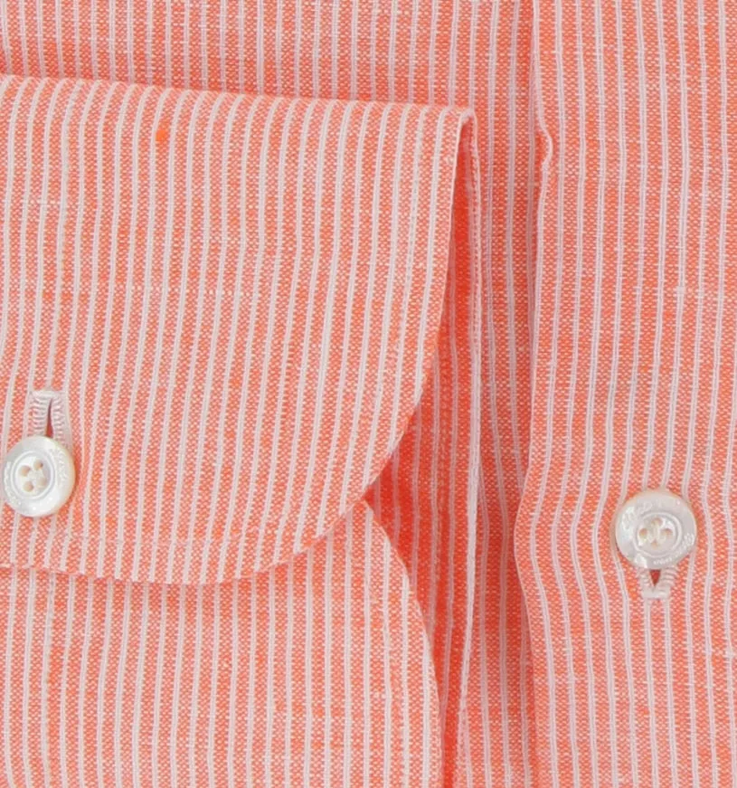 Finamore Napoli Orange Shirt - Slim
