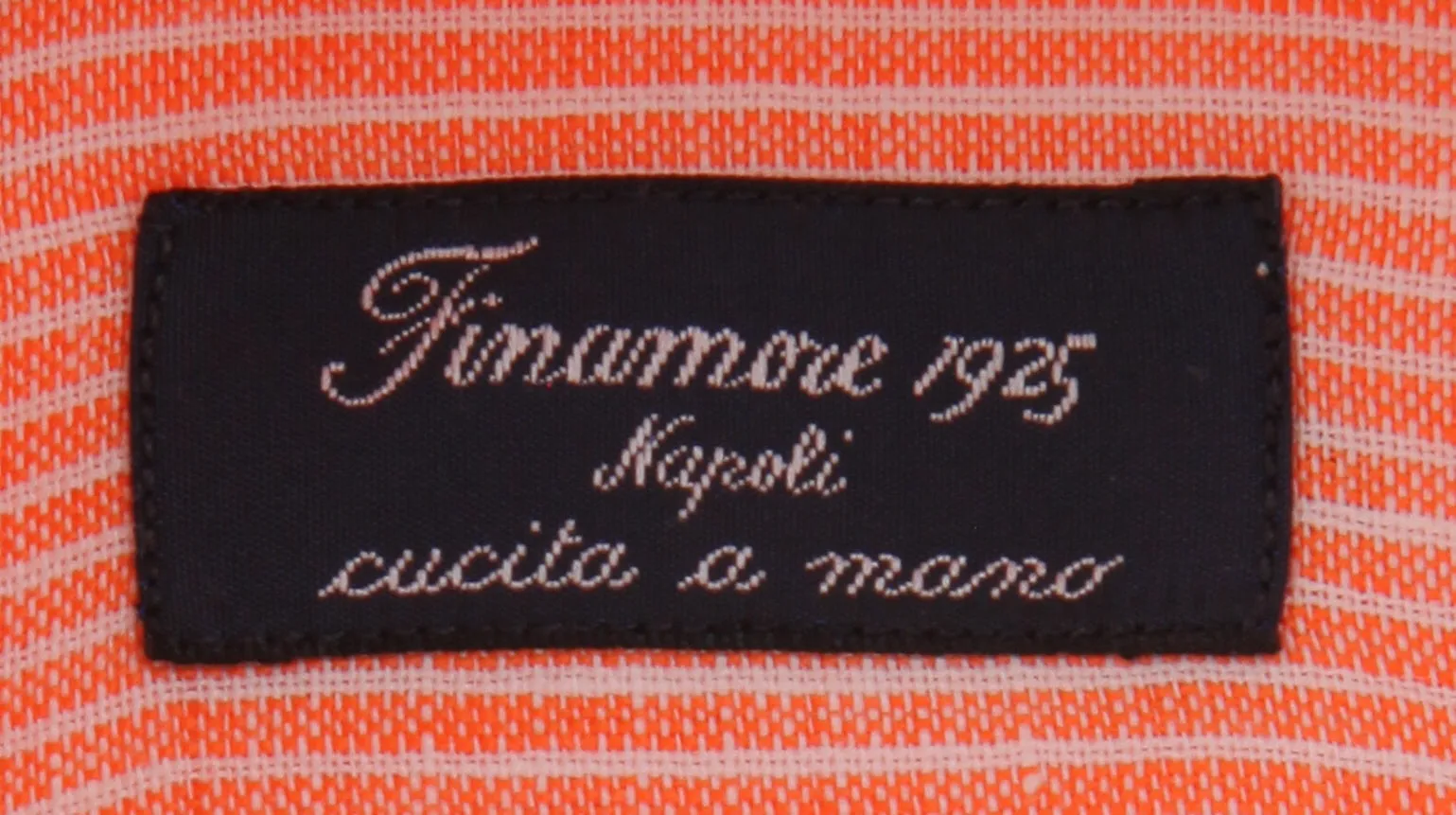 Finamore Napoli Orange Shirt - Slim