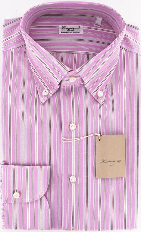 Finamore Napoli Pink Shirt – Size: 16 US / 41 EU