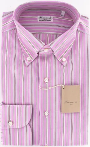 Finamore Napoli Pink Shirt – Size: 16 US / 41 EU