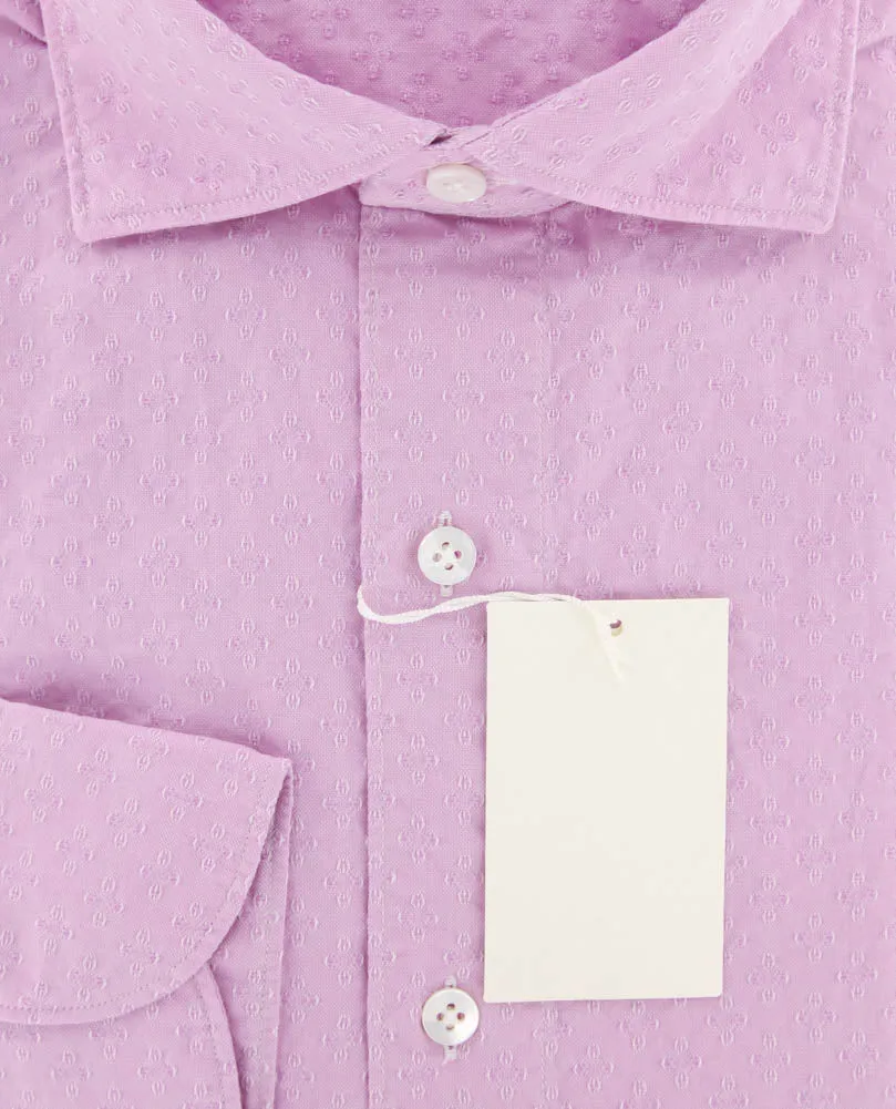 Finamore Napoli Pink Shirt - Slim - 15.5 US / 39 EU