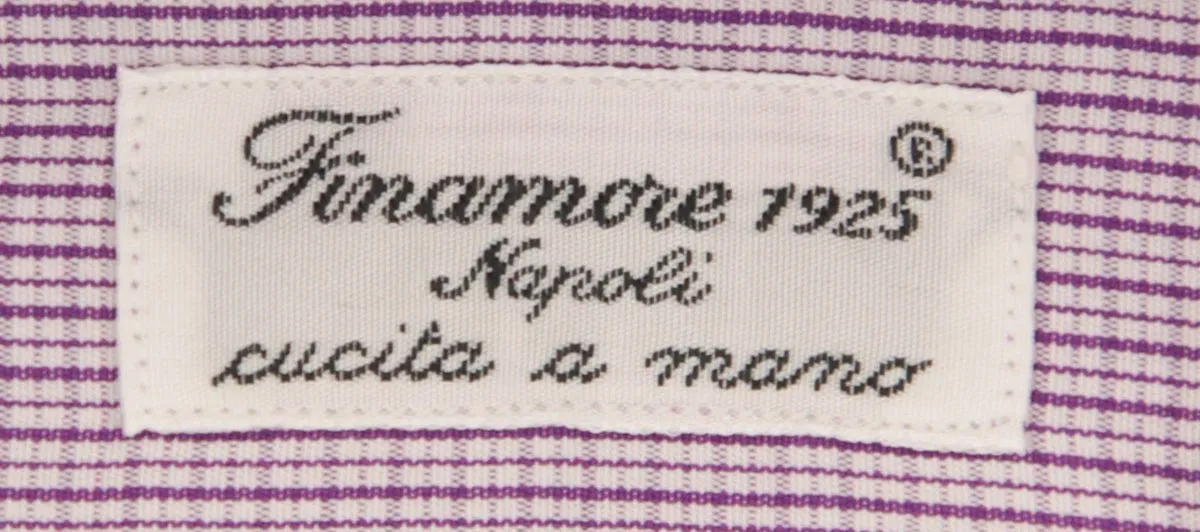 Finamore Napoli Purple Shirt - Slim