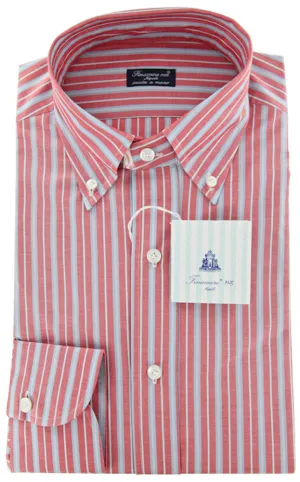 Finamore Napoli Red Shirt – Size: 16 US / 41 EU