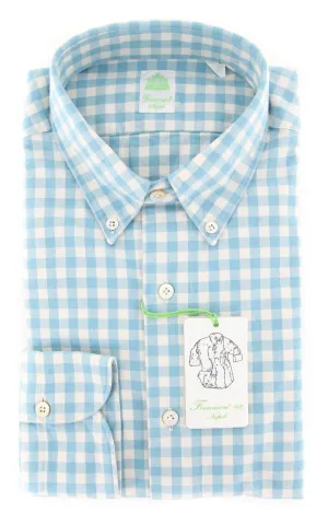 Finamore Napoli Turquoise Shirt - Extra Slim
