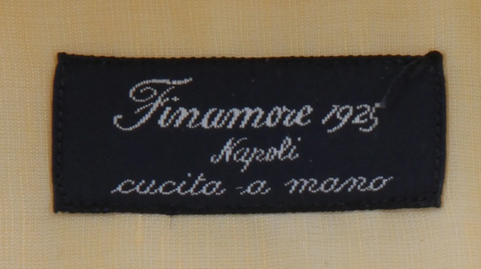 Finamore Napoli Yellow Shirt - Slim