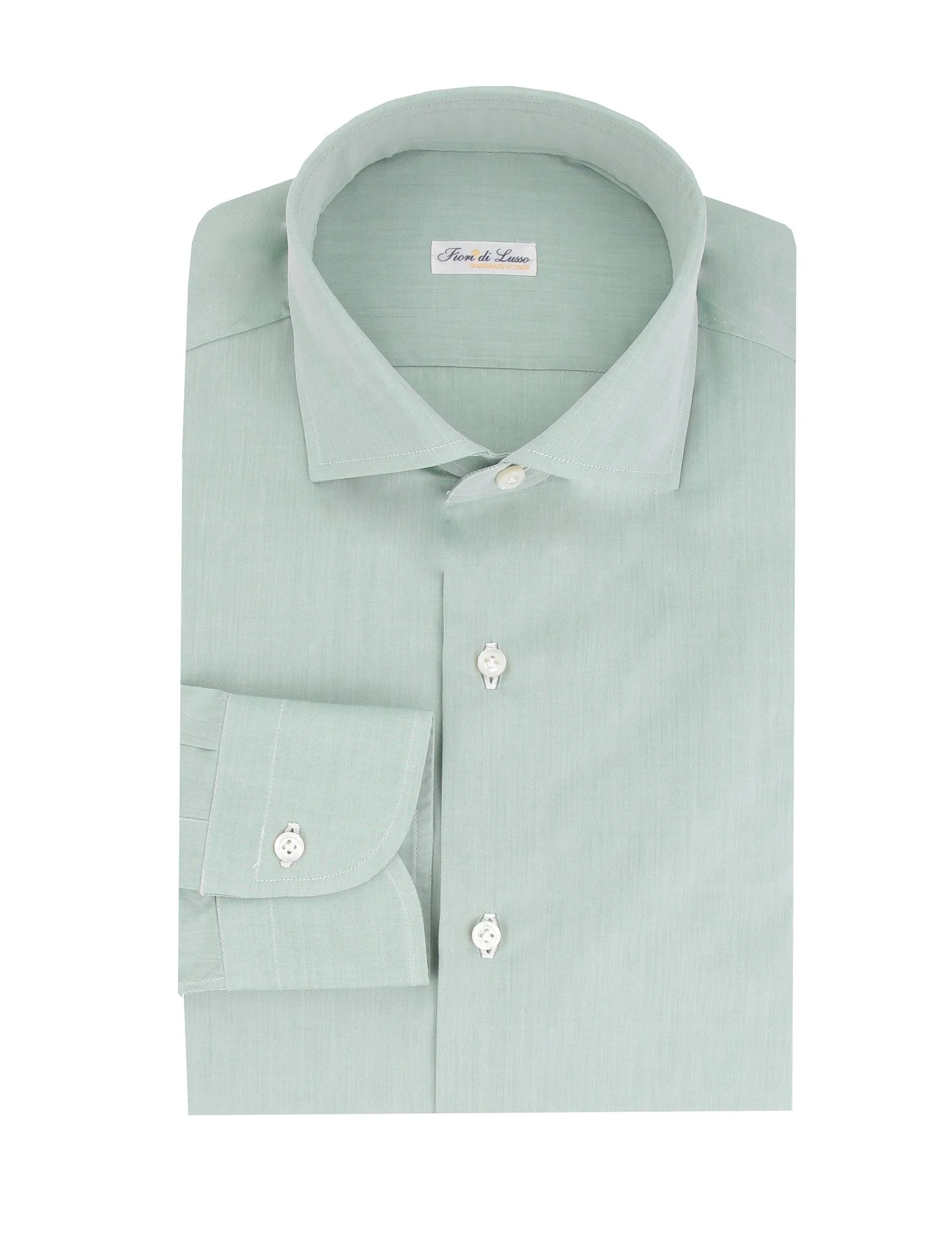 Fiori Di Lusso Green Shirt - Slim