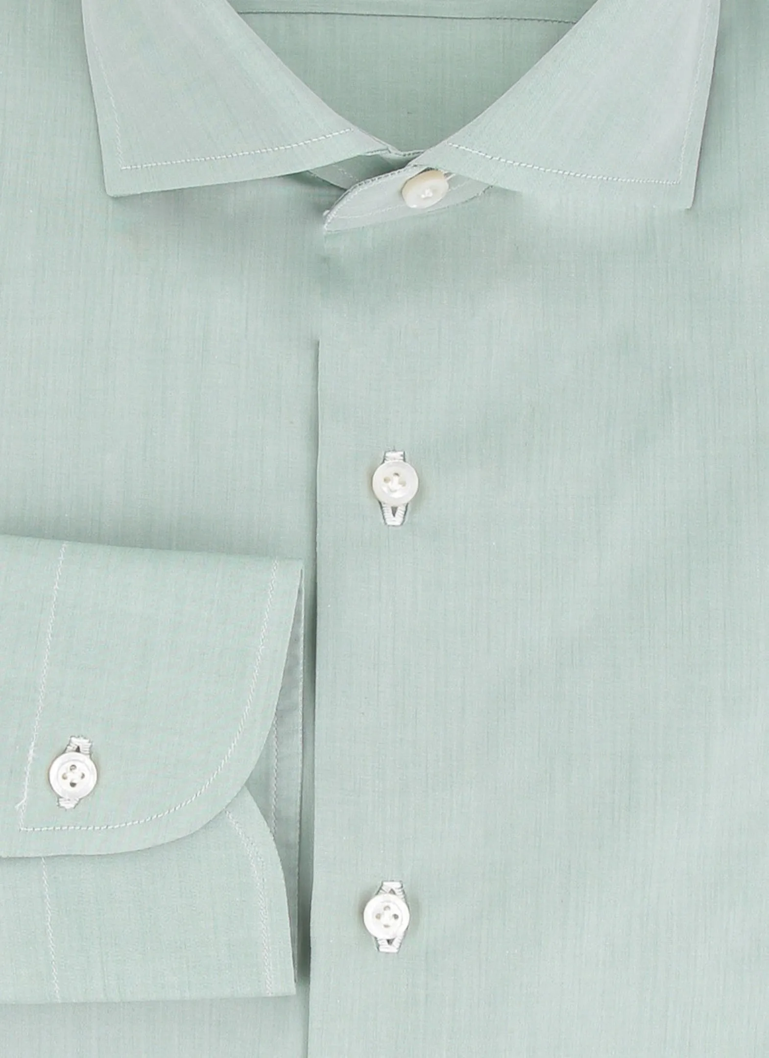 Fiori Di Lusso Green Shirt - Slim