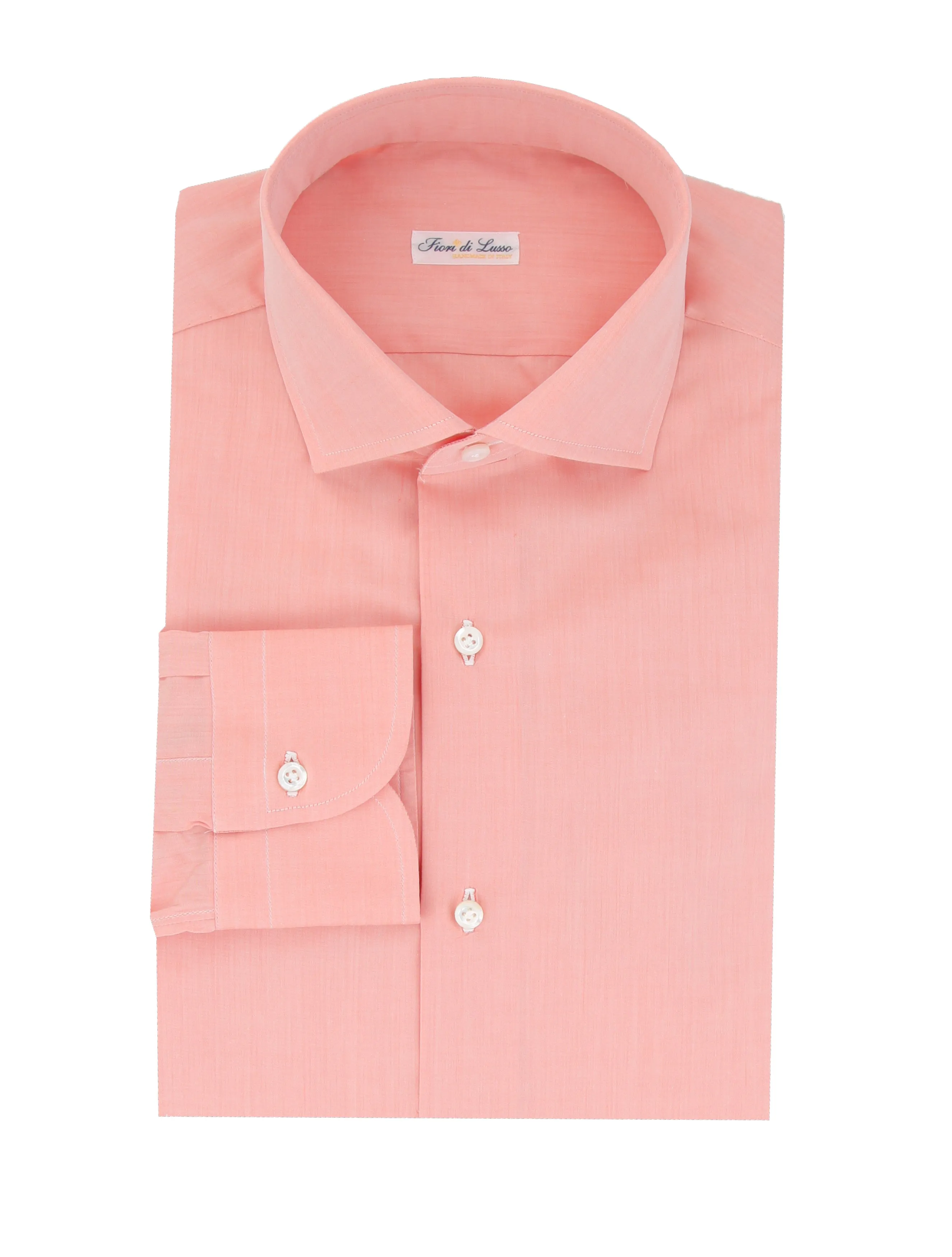 Fiori Di Lusso Orange Shirt - Slim
