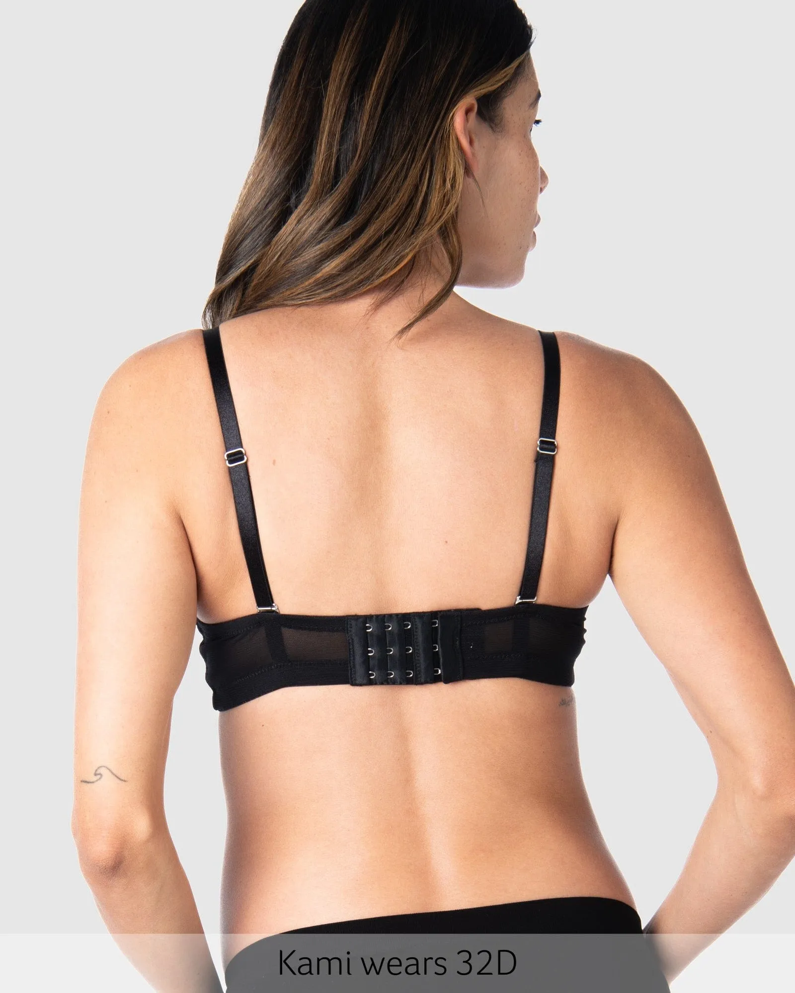 Forever Yours T-Shirt Nursing Bra - Black