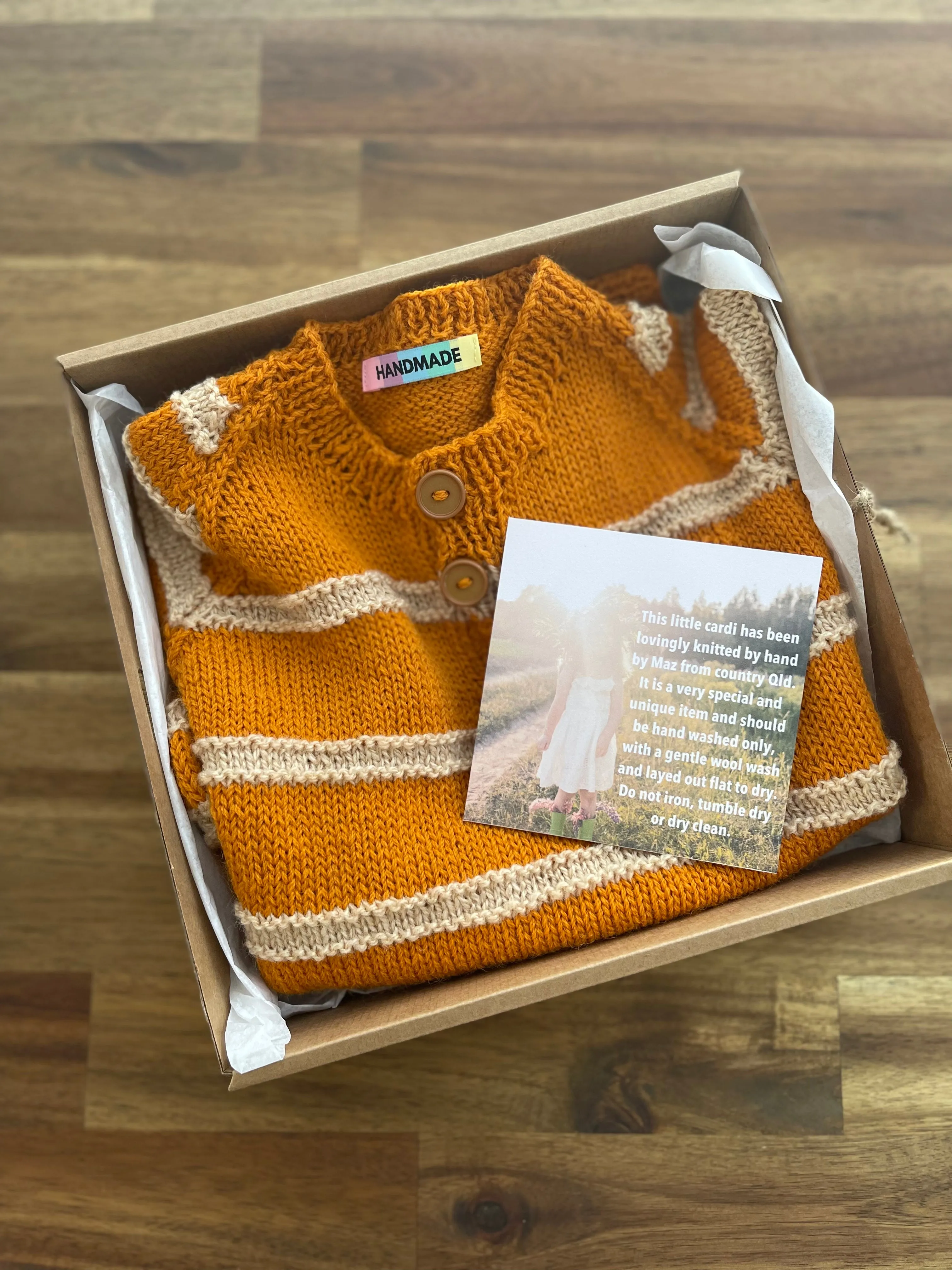Hand knit cardigan