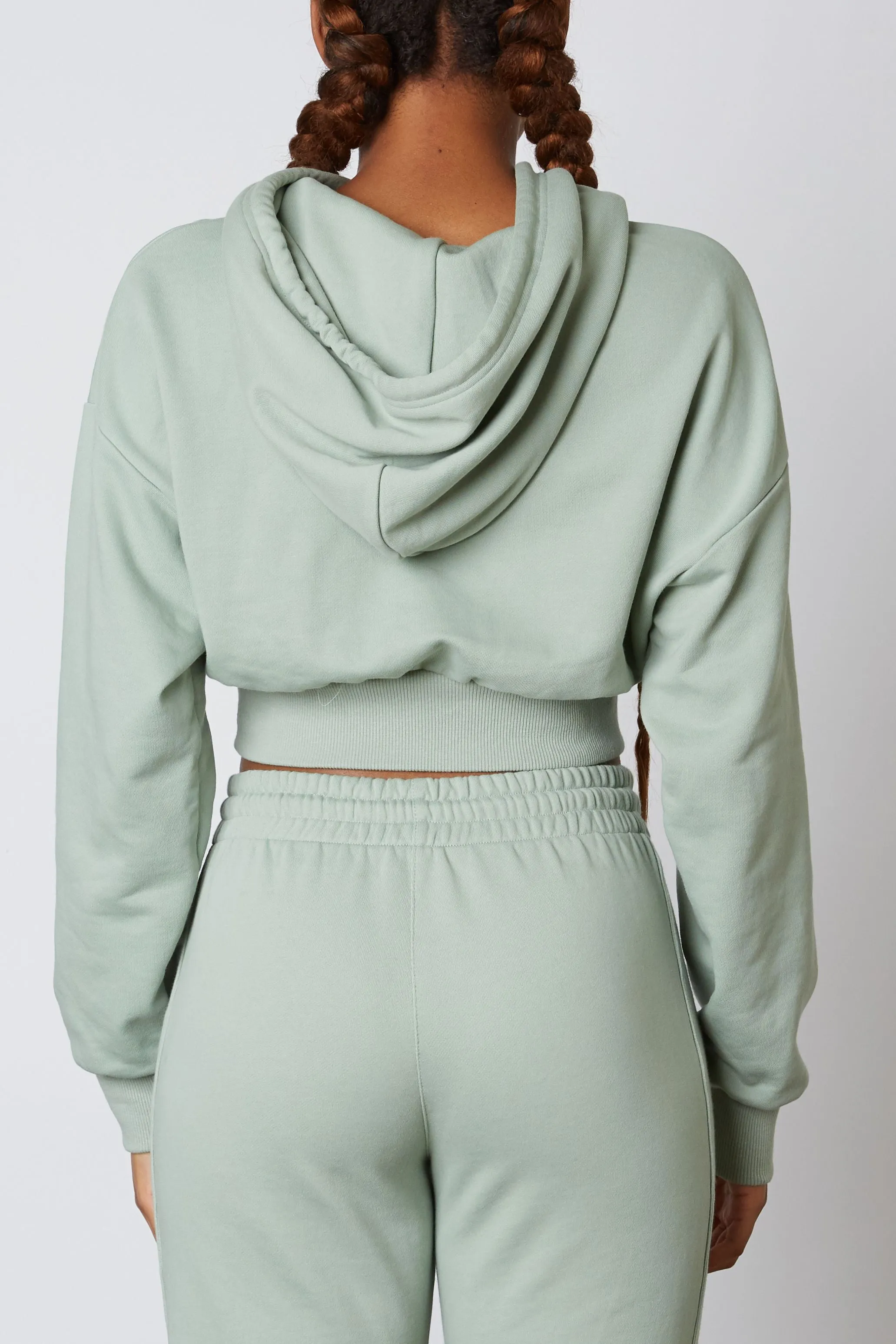 Hooded Cropped Sweatshirt