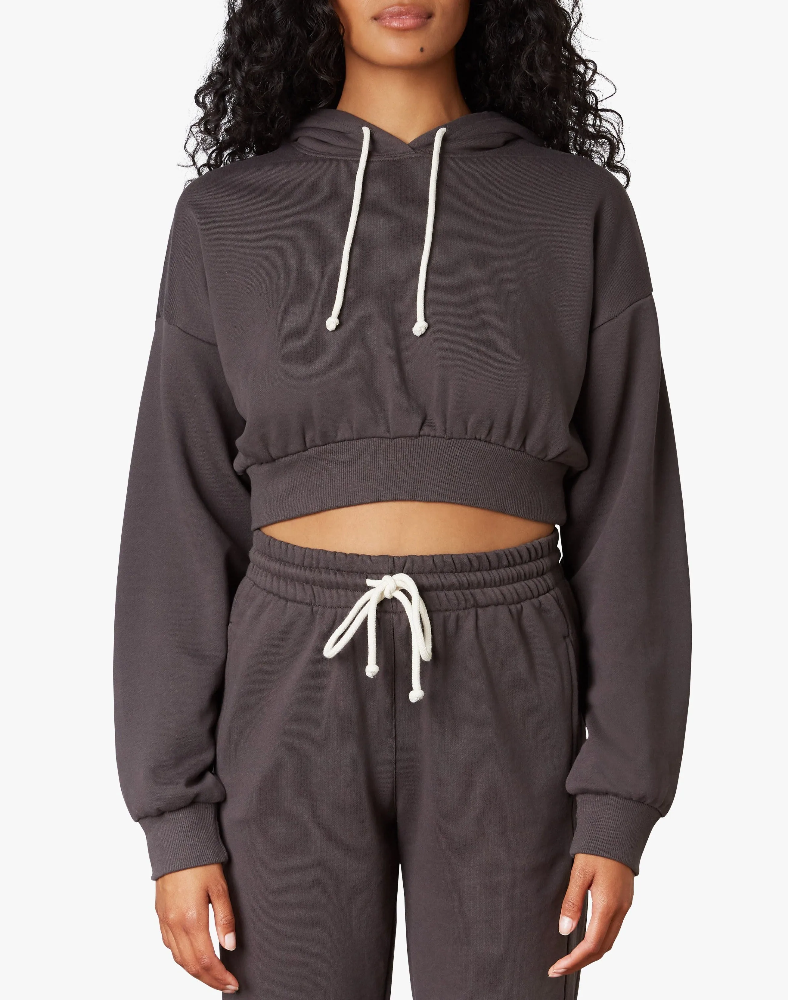 Hooded Cropped Sweatshirt
