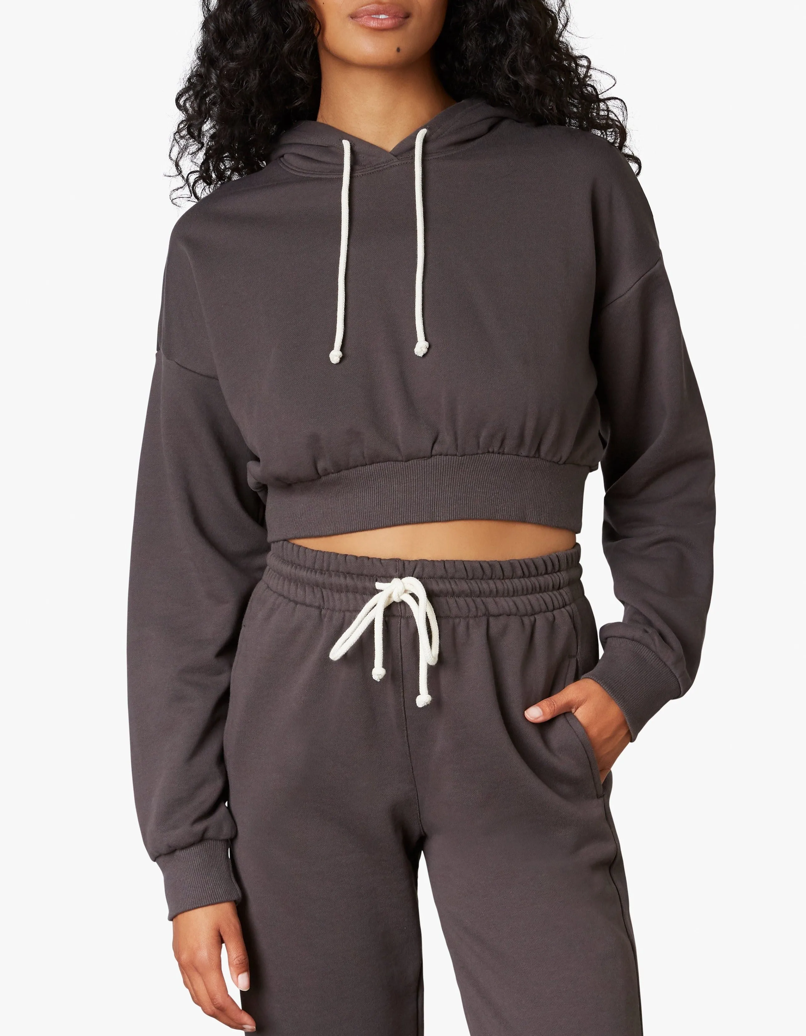 Hooded Cropped Sweatshirt