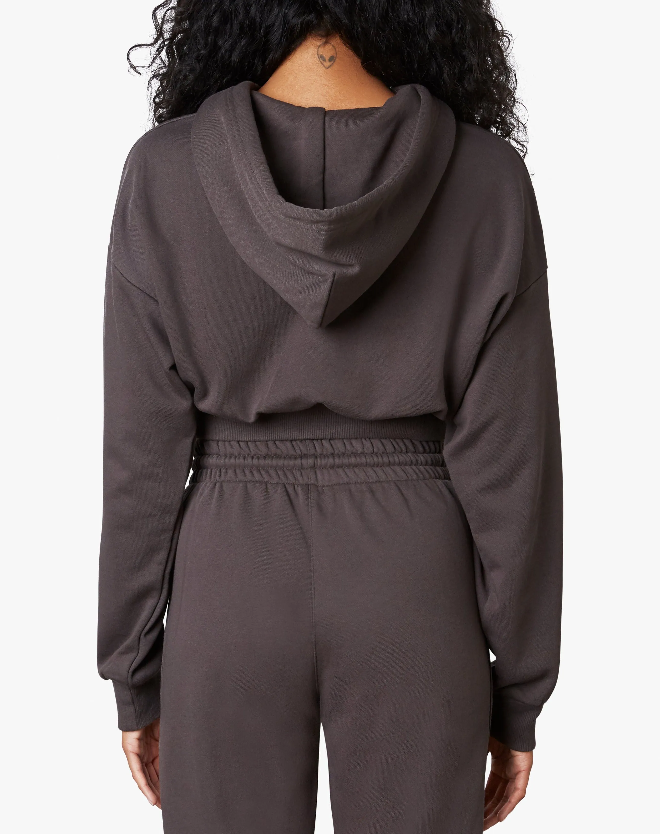 Hooded Cropped Sweatshirt