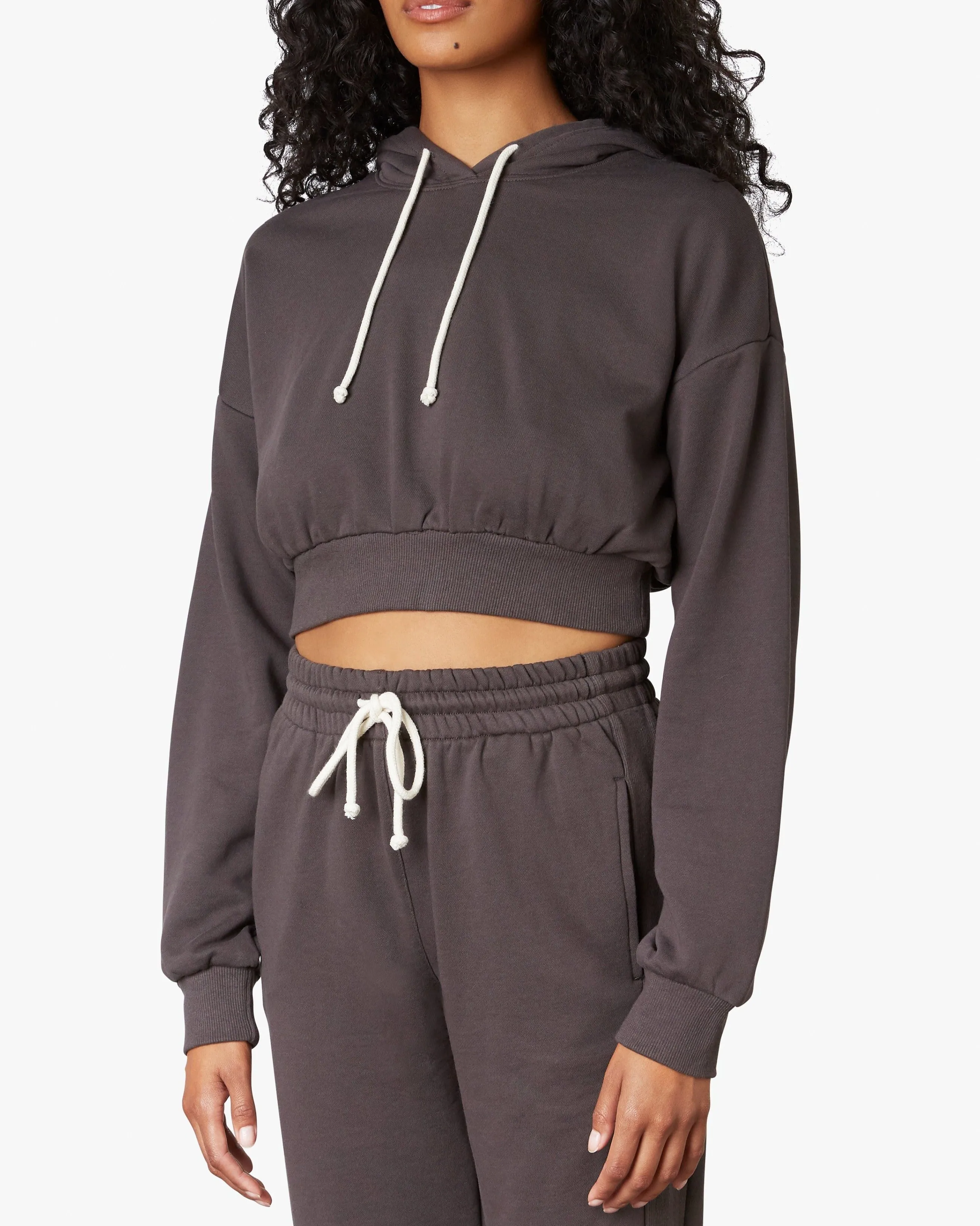 Hooded Cropped Sweatshirt