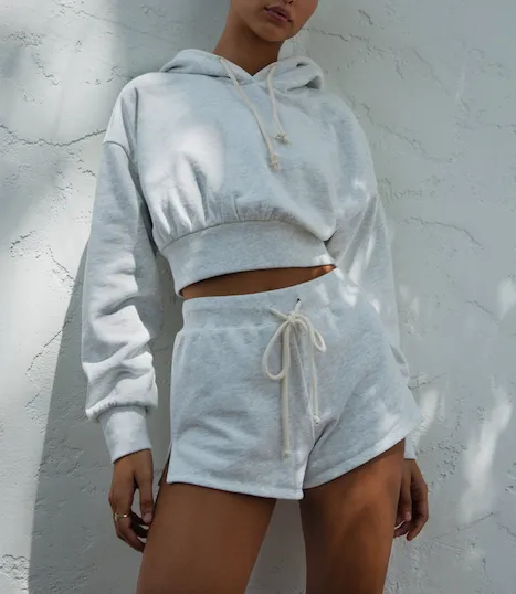 Hooded Cropped Sweatshirt