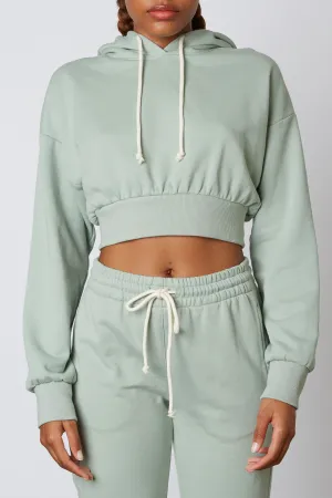 Hooded Cropped Sweatshirt