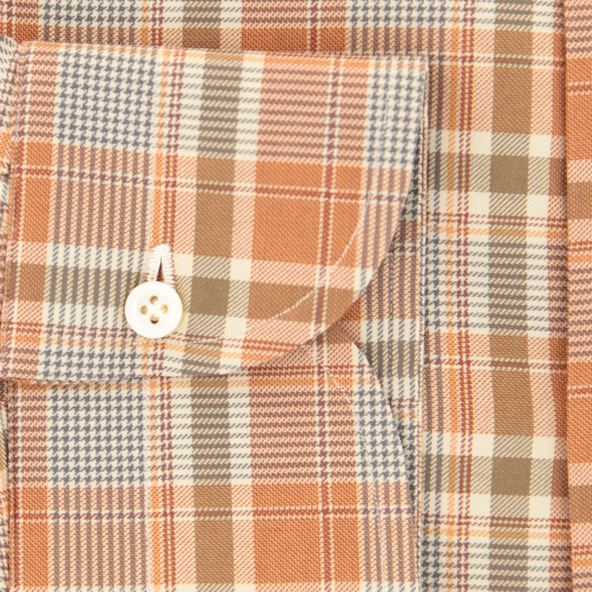 Isaia Caramel Brown Shirt - Slim