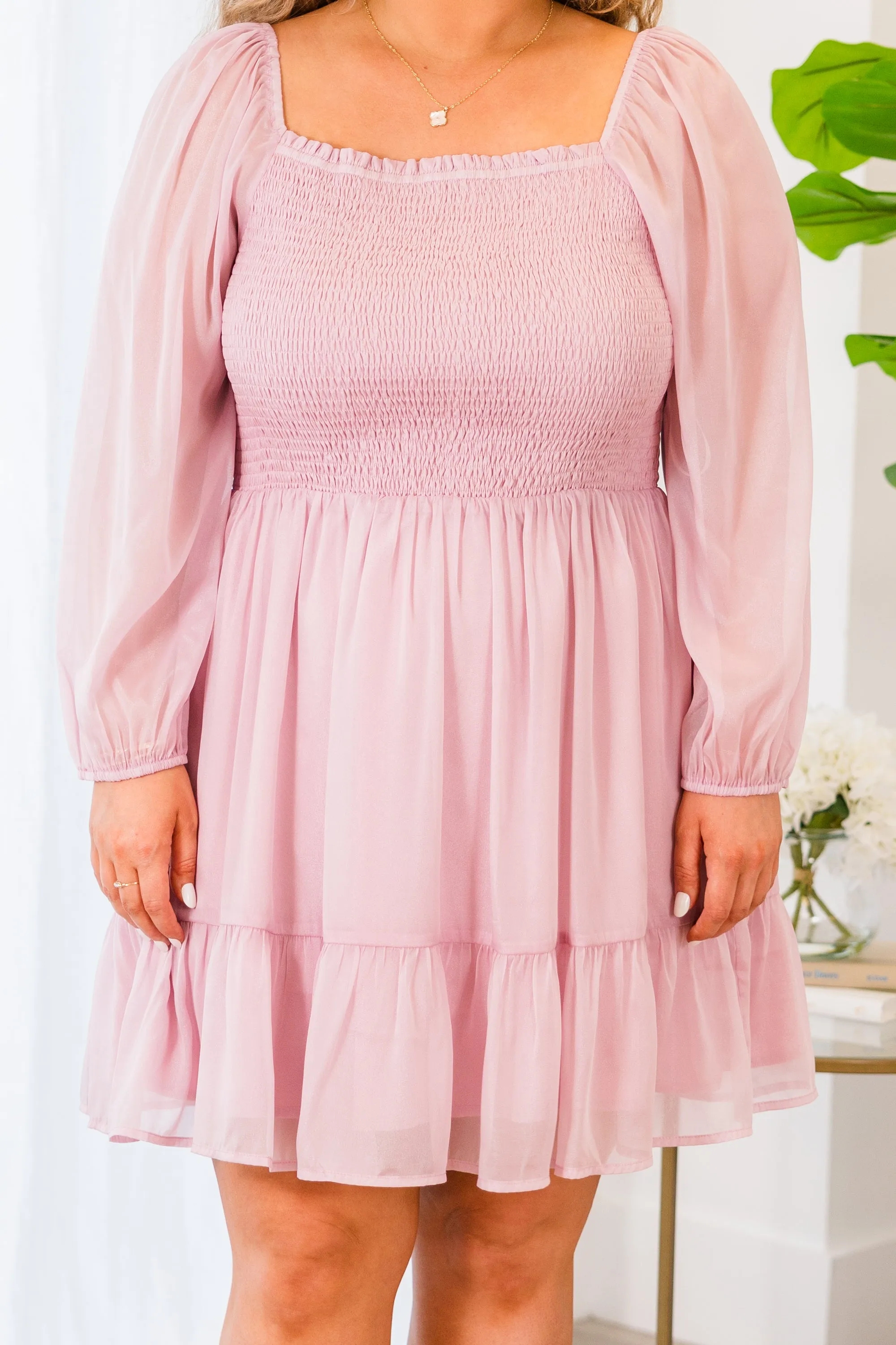 It's About Time Dress, Dusty Pink