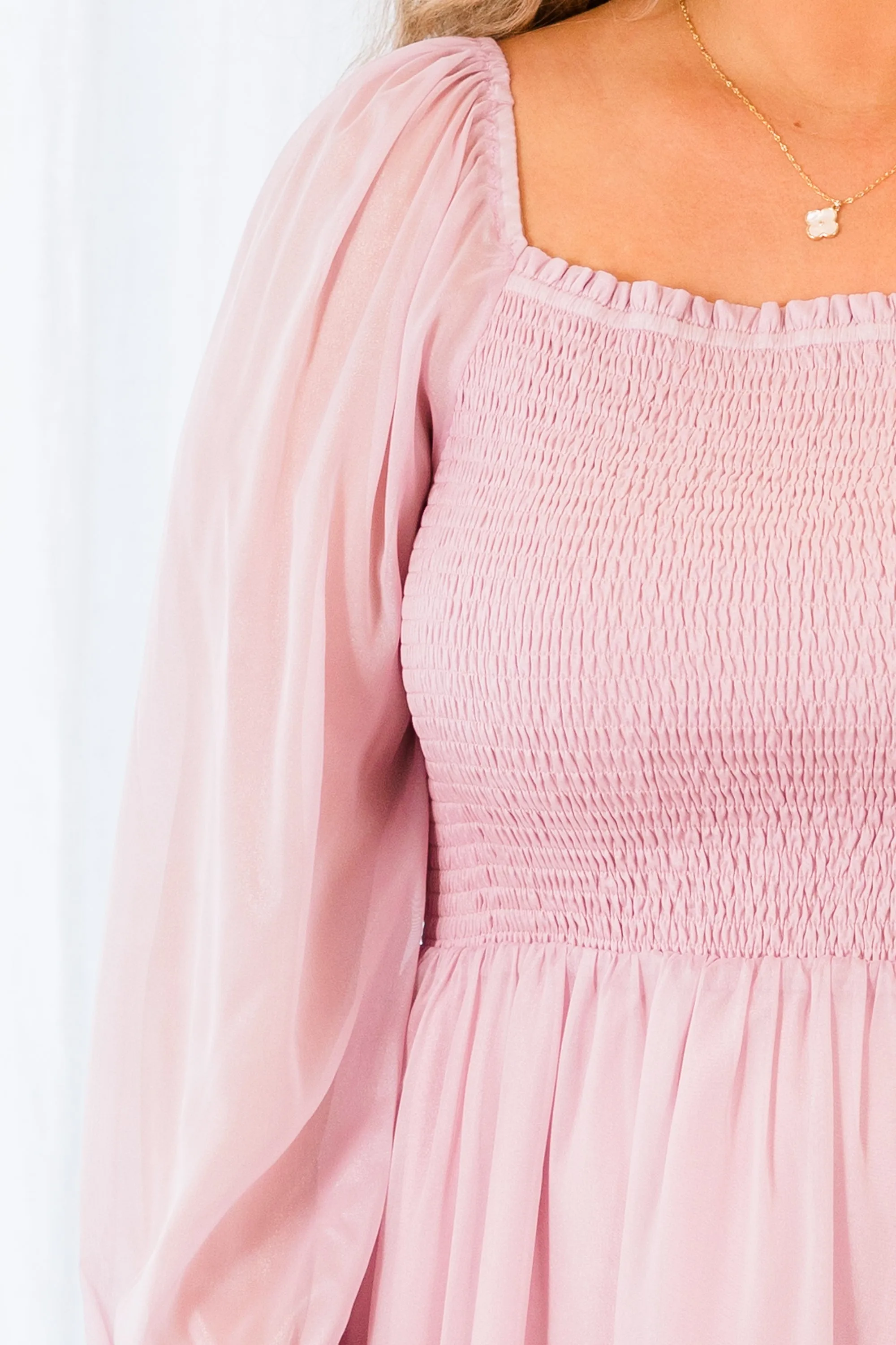 It's About Time Dress, Dusty Pink