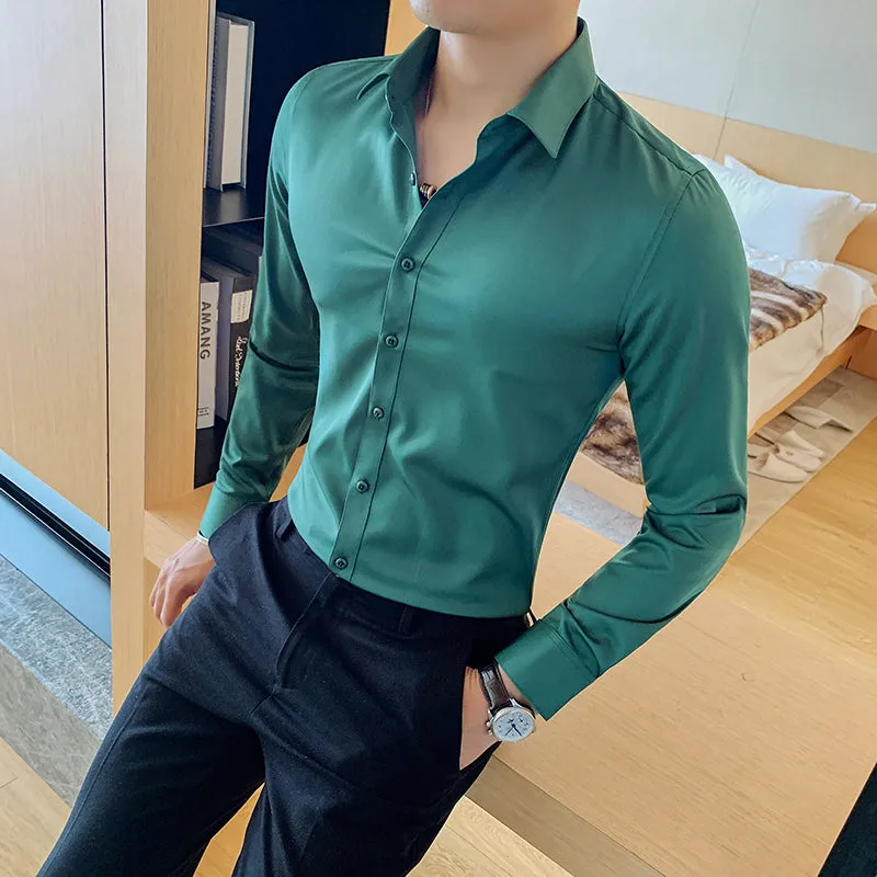 Ivan's Klassiker: Stilvolles Slim Fit Langarmhemd