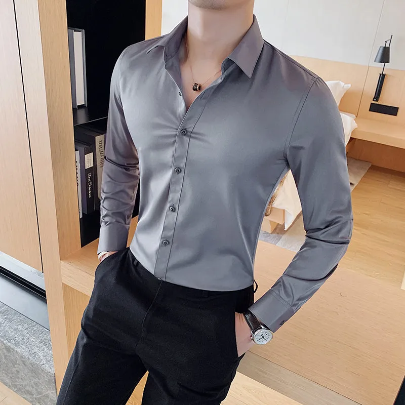 Ivan's Klassiker: Stilvolles Slim Fit Langarmhemd