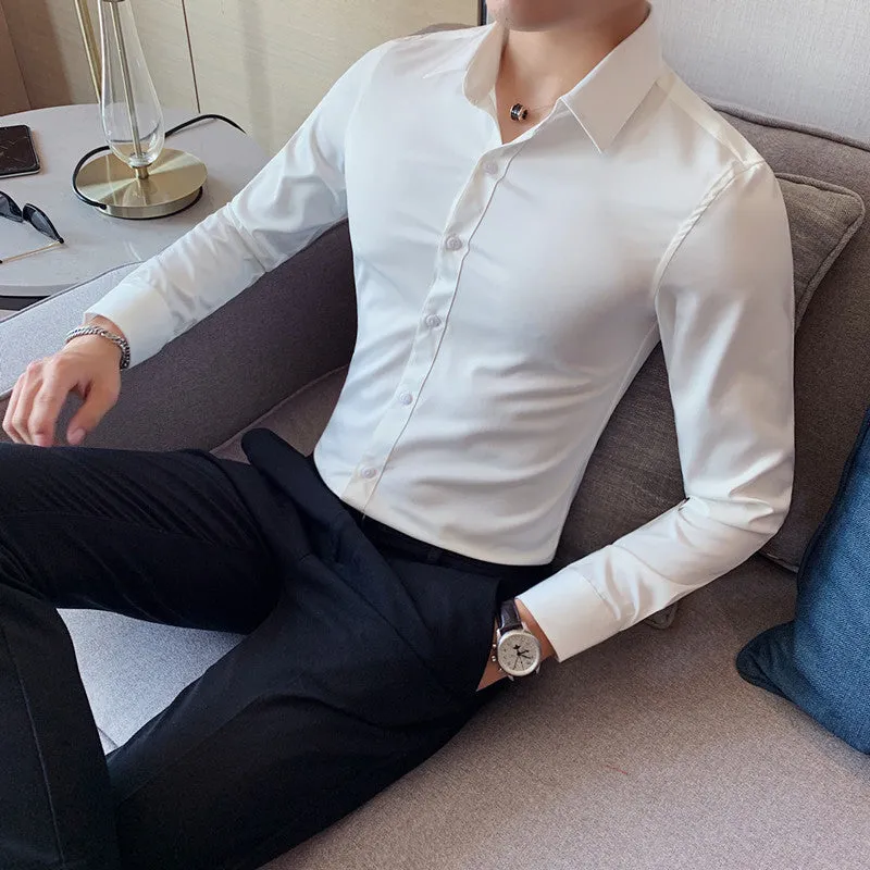Ivan's Klassiker: Stilvolles Slim Fit Langarmhemd