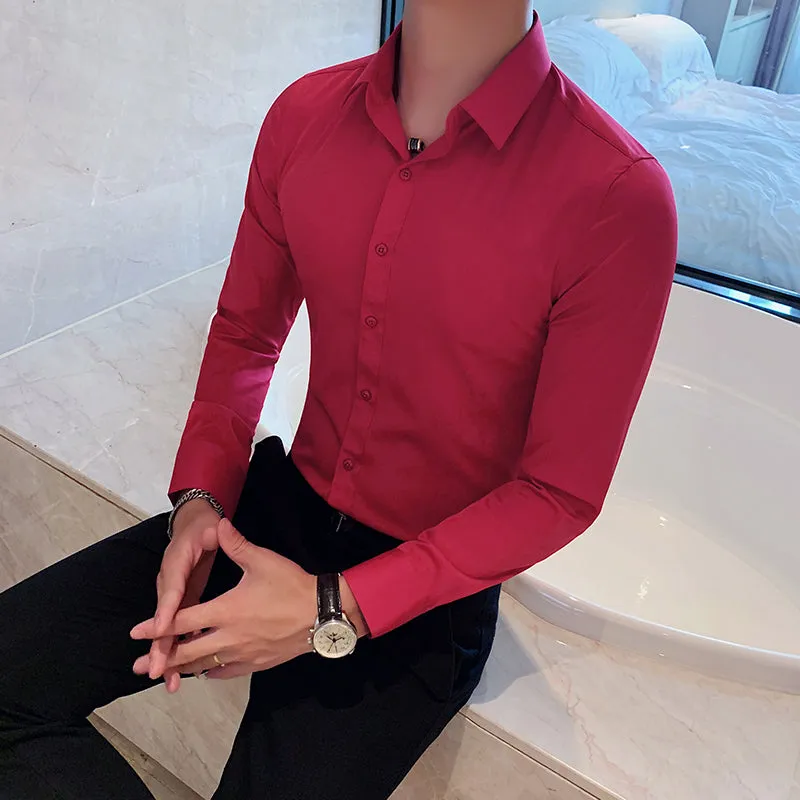 Ivan's Klassiker: Stilvolles Slim Fit Langarmhemd