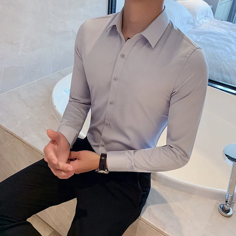 Ivan's Klassiker: Stilvolles Slim Fit Langarmhemd