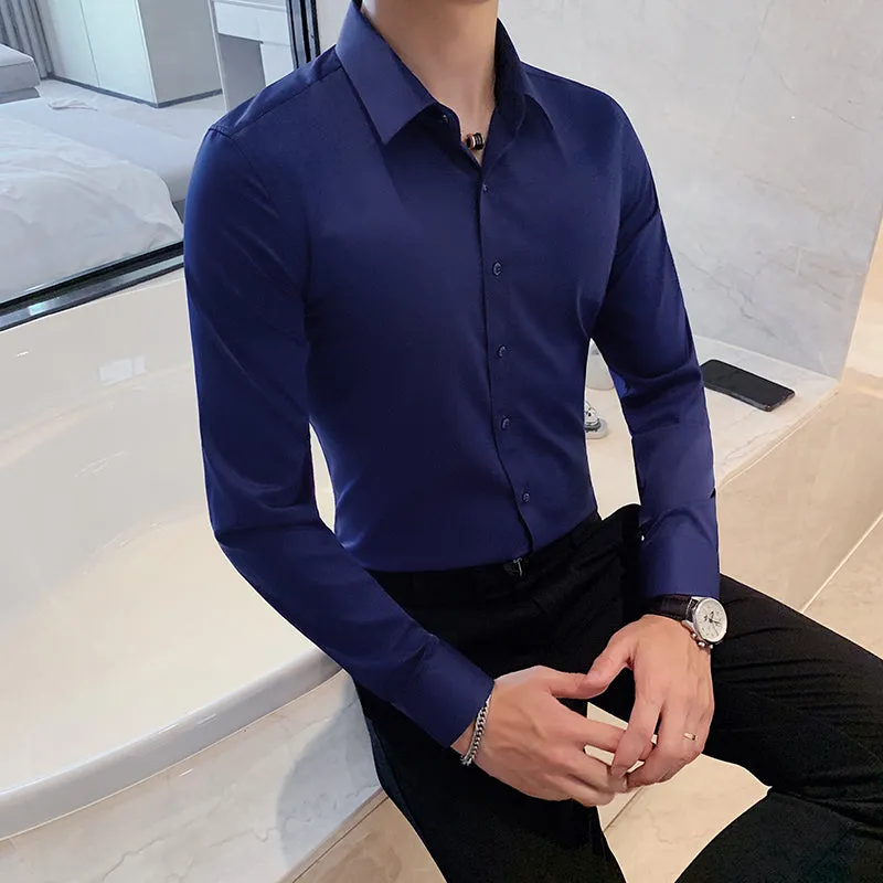 Ivan's Klassiker: Stilvolles Slim Fit Langarmhemd