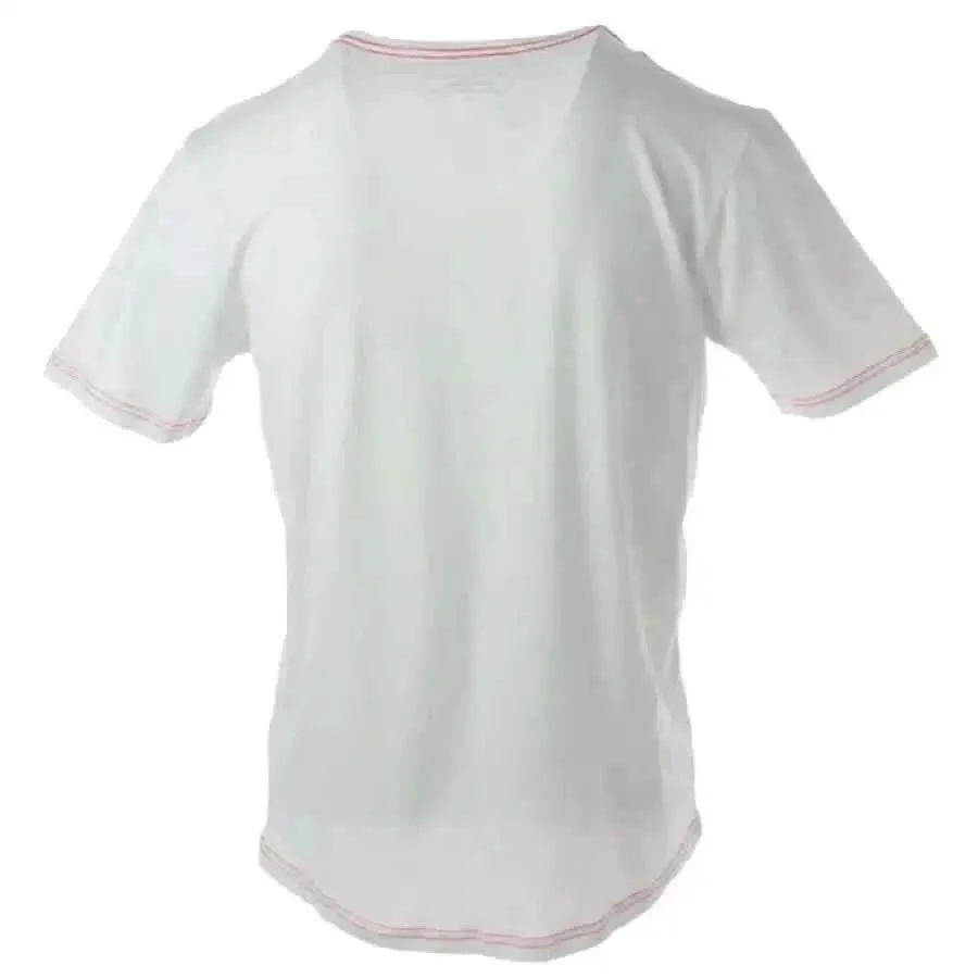 Jeckerson Men's White Slim Fit T-Shirt with Print