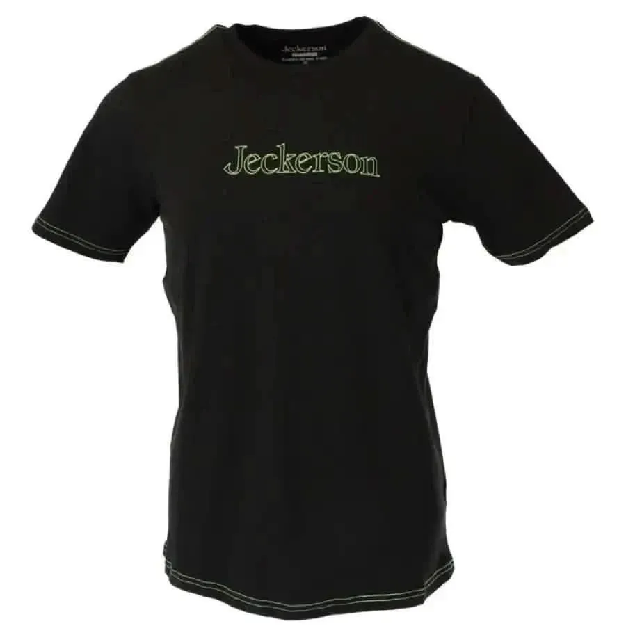 Jeckerson Men's White Slim Fit T-Shirt with Print