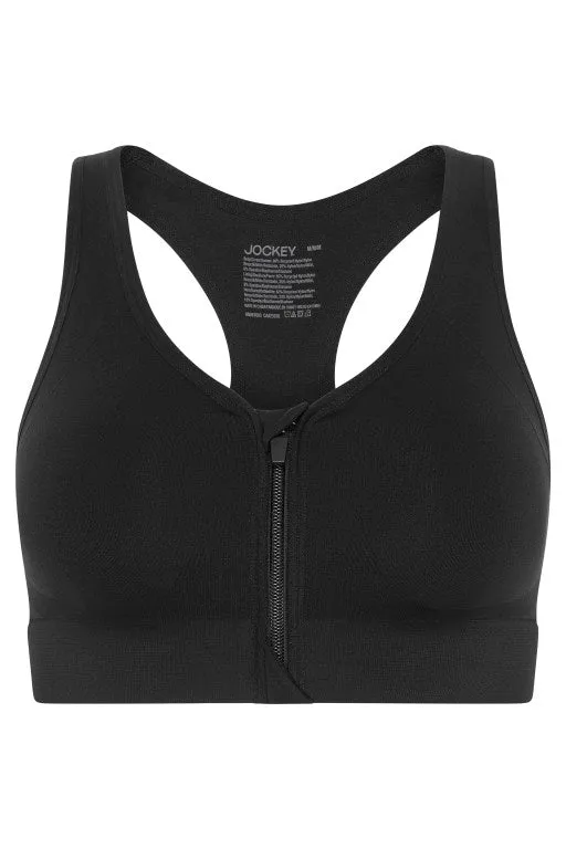 Jockey® Seamfree™ Mid Impact Zip Front Sports Bra