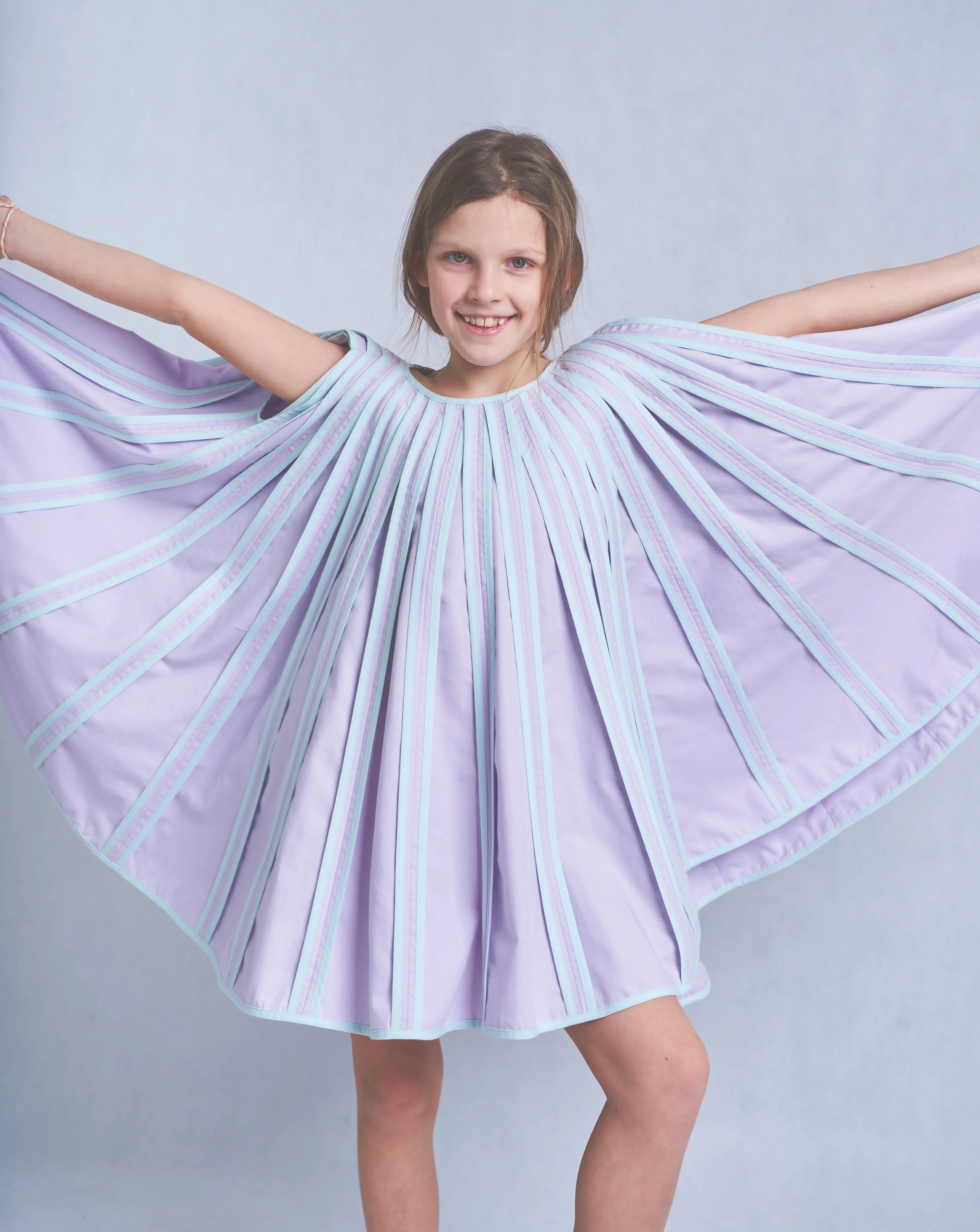 Kimaya Purple-Mint Dress